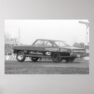 ヴィンテージドラッグレース – 1966シェヴィノヴァSSノバカイン ポスター