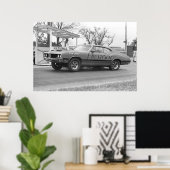 ヴィンテージドラッグレース – 1970オールズ442チェズタウン ポスター (ホームオフィス)