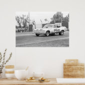 ヴィンテージドラッグ- "ワイルドカーゴ" Chevy Nova おもしろい car ポスター (キッチン)