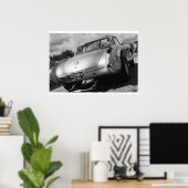 ヴィンテージドラッグ- 1957シェヴィコルベットガッサー ポスター (ホームオフィス)