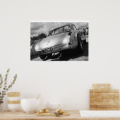 ヴィンテージドラッグ- 1957シェヴィコルベットガッサー ポスター (キッチン)