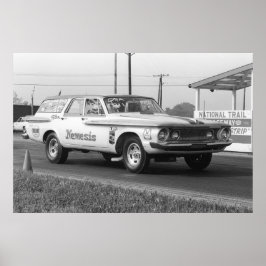 ヴィンテージドラッグ- 1962 Dodge Wagon - Nemesis ポスター