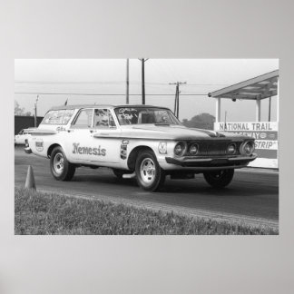 ヴィンテージドラッグ- 1962 Dodge Wagon - Nemesis ポスター