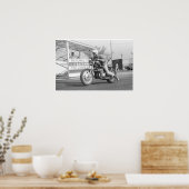 ヴィンテージドラッグ- BMWドラッグバイク ポスター (キッチン)