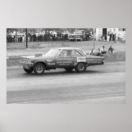 ヴィンテージドラッグ- McJuline Dodge AF/X ポスター