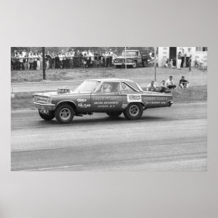 ヴィンテージドラッグ- McJuline Dodge AF/X ポスター