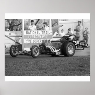 ヴィンテージドラッグ- Pussy Cat Roadster ポスター