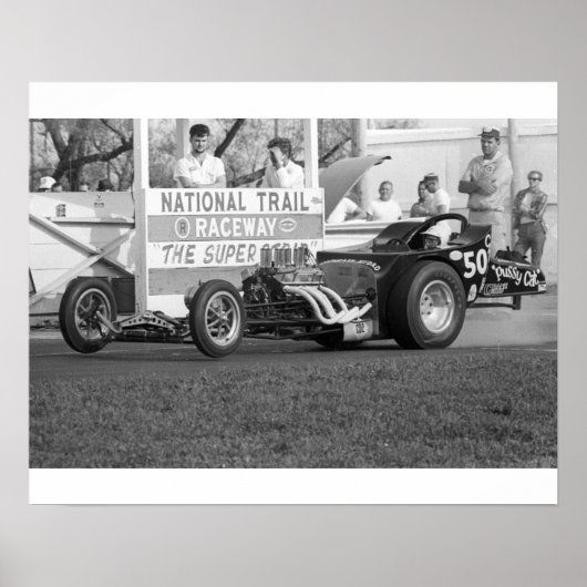 ヴィンテージドラッグ- Pussy Cat Roadster ポスター (正面)