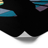 ヴィンテージドラマーばちロック&ハ転がンドホーン ポスター (角)