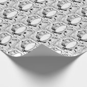 ヴィンテージドラマー漫画ベースのドラムブーム騒がしい ラッピングペーパー (角)