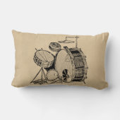 ヴィンテージドラムキットドラム ランバークッション (裏面)