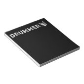 ヴィンテージドラムドラムプレーヤーミュージシャン ノートパッド (アングル)