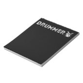 ヴィンテージドラムドラムプレーヤーミュージシャン ノートパッド (回転)