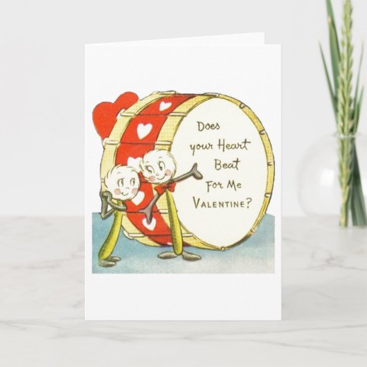 ヴィンテージドラムバレンタインデイカード シーズンカード (正面)