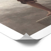 ヴィンテージドラムミュージックアートプリントドラマーボーイ軍隊 ポスター (角)