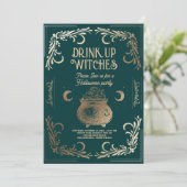ヴィンテージドリンクアップウィッチハローウィンパーティ 招待状 (スタンド正面)
