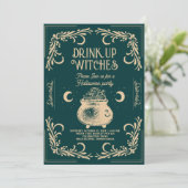 ヴィンテージドリンクアップウィッチハローウィンパーティ 招待状 (スタンド正面)