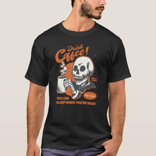 ヴィンテージドリンクコーヒー1 Tシャツ (正面)