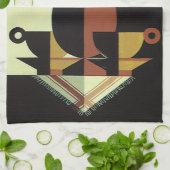 ヴィンテージドリンクドリンクカップ付きコーヒーポット キッチンタオル (折り畳み)