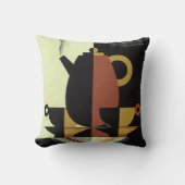 ヴィンテージドリンクドリンクカップ付きコーヒーポット クッション (正面)