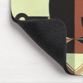 ヴィンテージドリンクドリンクカップ付きコーヒーポット マウスパッド (コーナー)