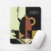 ヴィンテージドリンクドリンクカップ付きコーヒーポット マウスパッド (マウス)