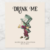 ヴィンテージドリンクミー不機嫌ハッター ワインラベル (シングルラベル)