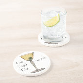 ヴィンテージドリンク飲料、マルティーニオリーブカクテル コースター (側面)