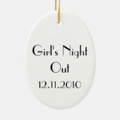 ヴィンテージドリンク飲料、マルティーニオリーブカクテル セラミックオーナメント (裏面)