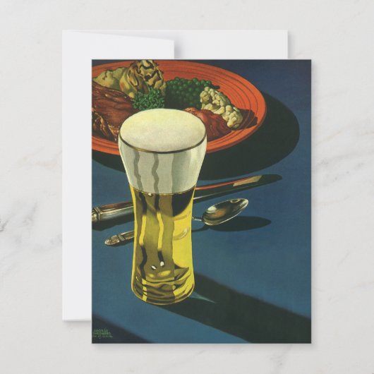 ヴィンテージドリンク、ビール、ディナー (正面)