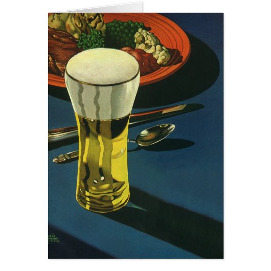 ヴィンテージドリンク、ビール、ディナー (正面)