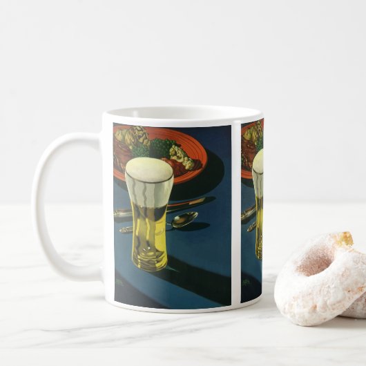 ヴィンテージドリンク、ビール、ディナー コーヒーマグカップ (ドーナツ)