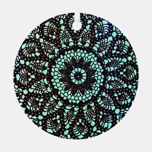 ヴィンテージドリープリントオーナメント メタルオーナメント (正面)