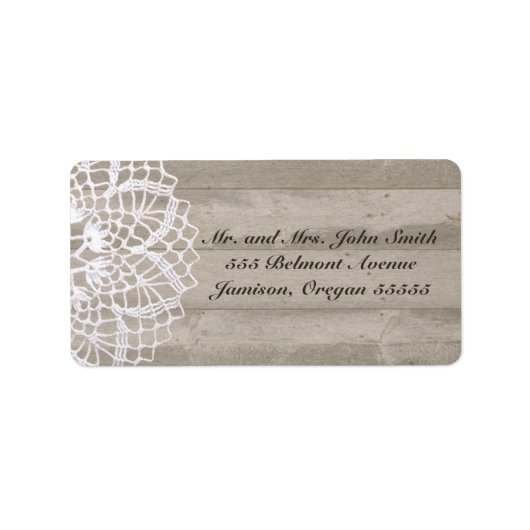 ヴィンテージドリー&バーンウッド住所 シール (正面)