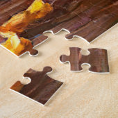 ヴィンテージドレイク(白アヒルと黄色アヒル) ジグソーパズル (側面)