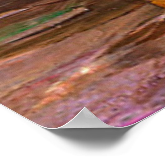 ヴィンテージドレイク（白アヒルと黄色アヒル） ポスター (角)