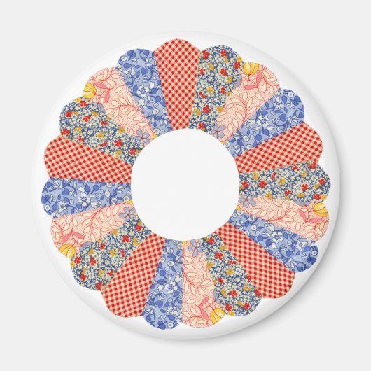 ヴィンテージドレカスタムデンプレートキルトマグネット マグネット (正面)