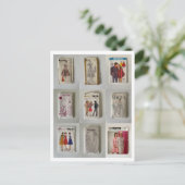 ヴィンテージドレスのパターン ポストカード (スタンド正面)