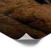 ヴィンテージドレスの女性 ポスター (角)