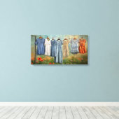 ヴィンテージドレスオンザライン キャンバスプリント (インサイチュ (ウッドフロア))