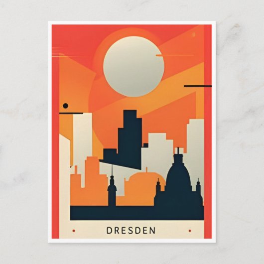 ヴィンテージドレスデンドイツトラベルレーン ポストカード (正面)