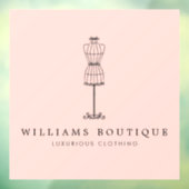 ヴィンテージドレスフォーム ブティック ブラッシュ ウィンドウサイン (シート3)