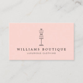 ヴィンテージドレス型枠ブティック赤面 名刺