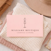 ヴィンテージドレス型枠ブティック赤面 名刺