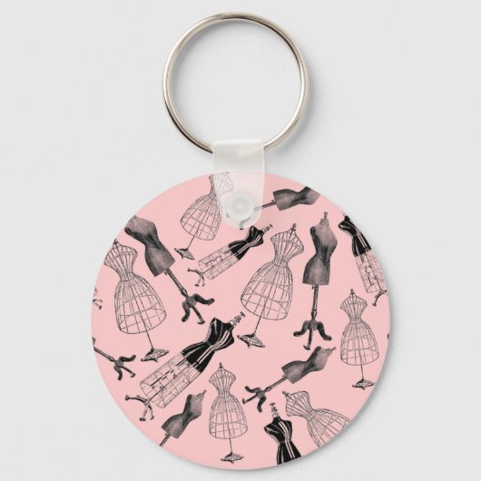 ヴィンテージドレス型枠 キーホルダー (正面)