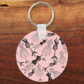 ヴィンテージドレス型枠 キーホルダー (正面)