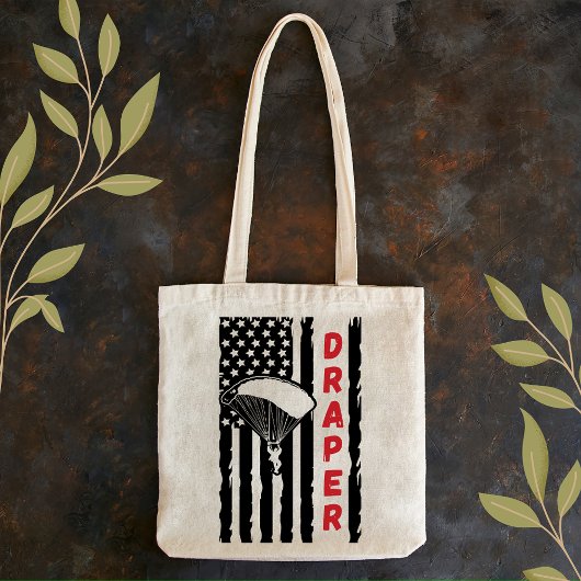 ヴィンテージドレーパーパラグライディングスカイダイビングパラシュート トートバッグ
