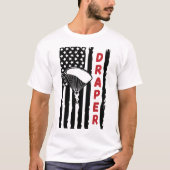 ヴィンテージドレーパーパラグライディングスカイダイビングパラシュート Tシャツ (正面)