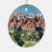 ヴィンテージドロミートイタリアレリーフ、 浮き彫りマップ セラミックオーナメント (左)