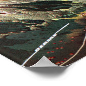 ヴィンテージドロミートイタリアレリーフ、 浮き彫りマップ ポスター (角)